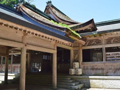 愛宕神社の愛宕山の山頂に立つ社殿